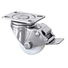 Industry 2Inch 50mm 150kg load capacity Nylon PU stainless steel caster small furniture caster SS castor wheel